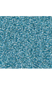 Miyuki rocailles Perlen 15/0 - Silverlined aqua 15-18